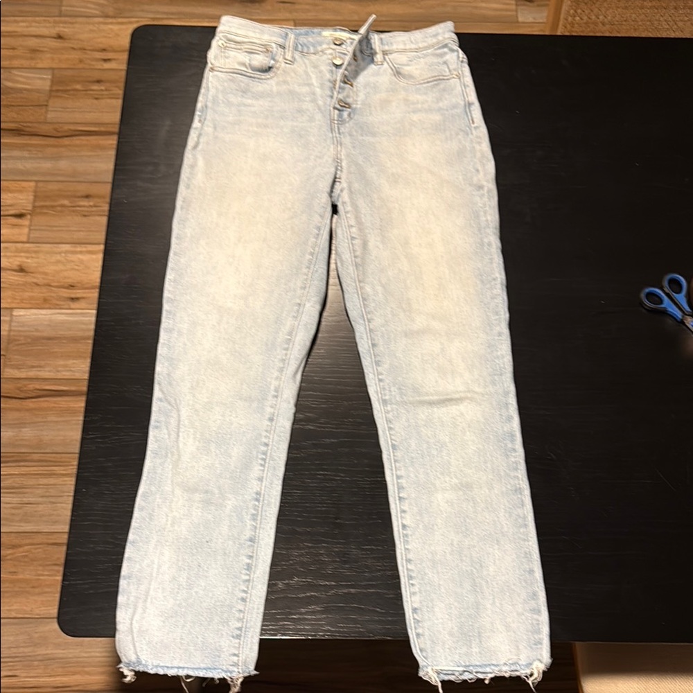 Madewell high-rise slim crop boyjean women’s size 26 light wash